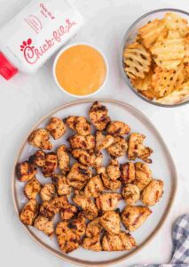 Final look of chick fil a grilled chicken nuggets