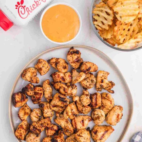 Final look of chick fil a grilled chicken nuggets